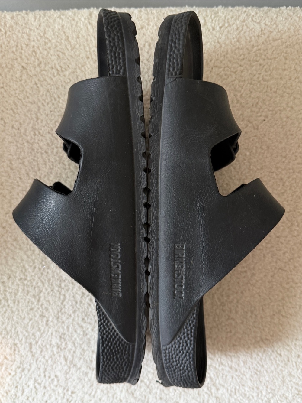 Birkenstock Arizona EVA Black Slide Sandals Sz 43 *see pics* - Picture 2 of 6